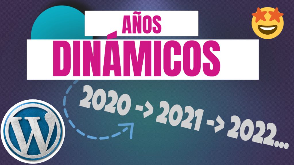 cambiar años automáticamente wordpress títulos